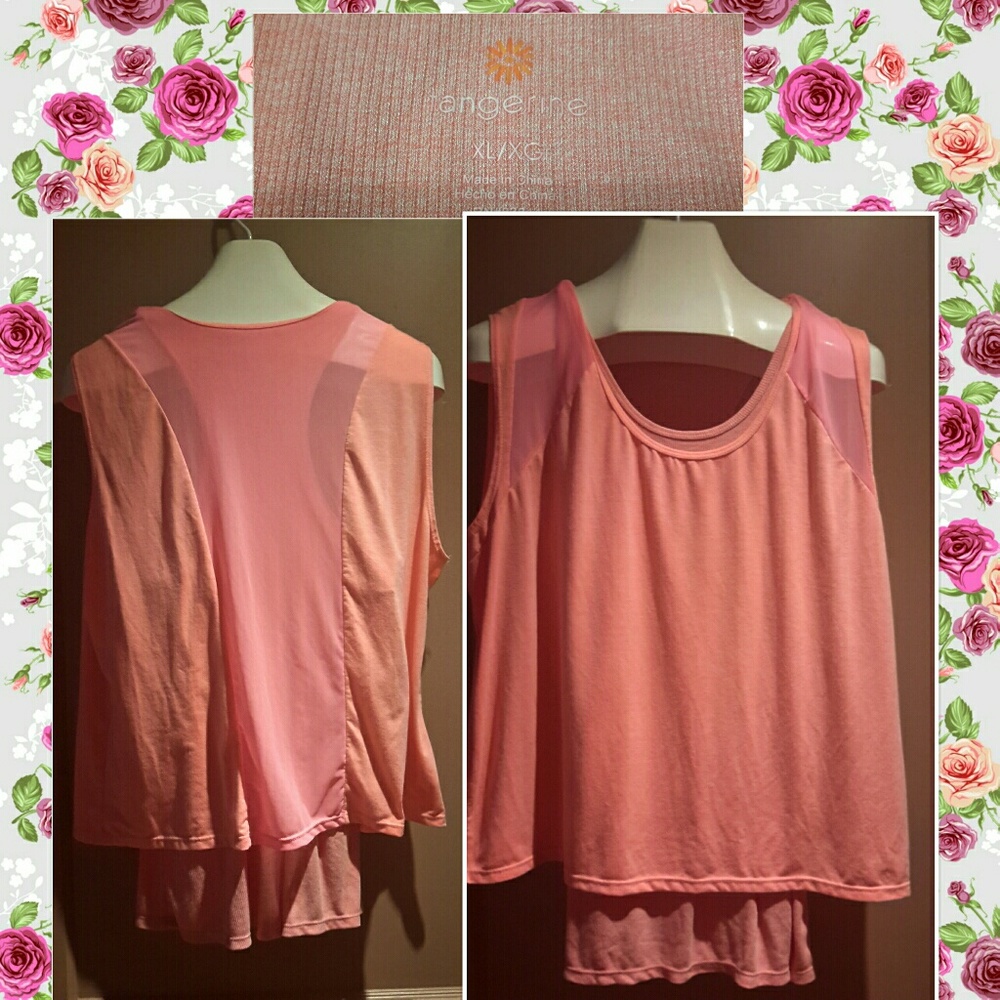 EUC🌟Tangerine 🌟Ladies 2fer Top
